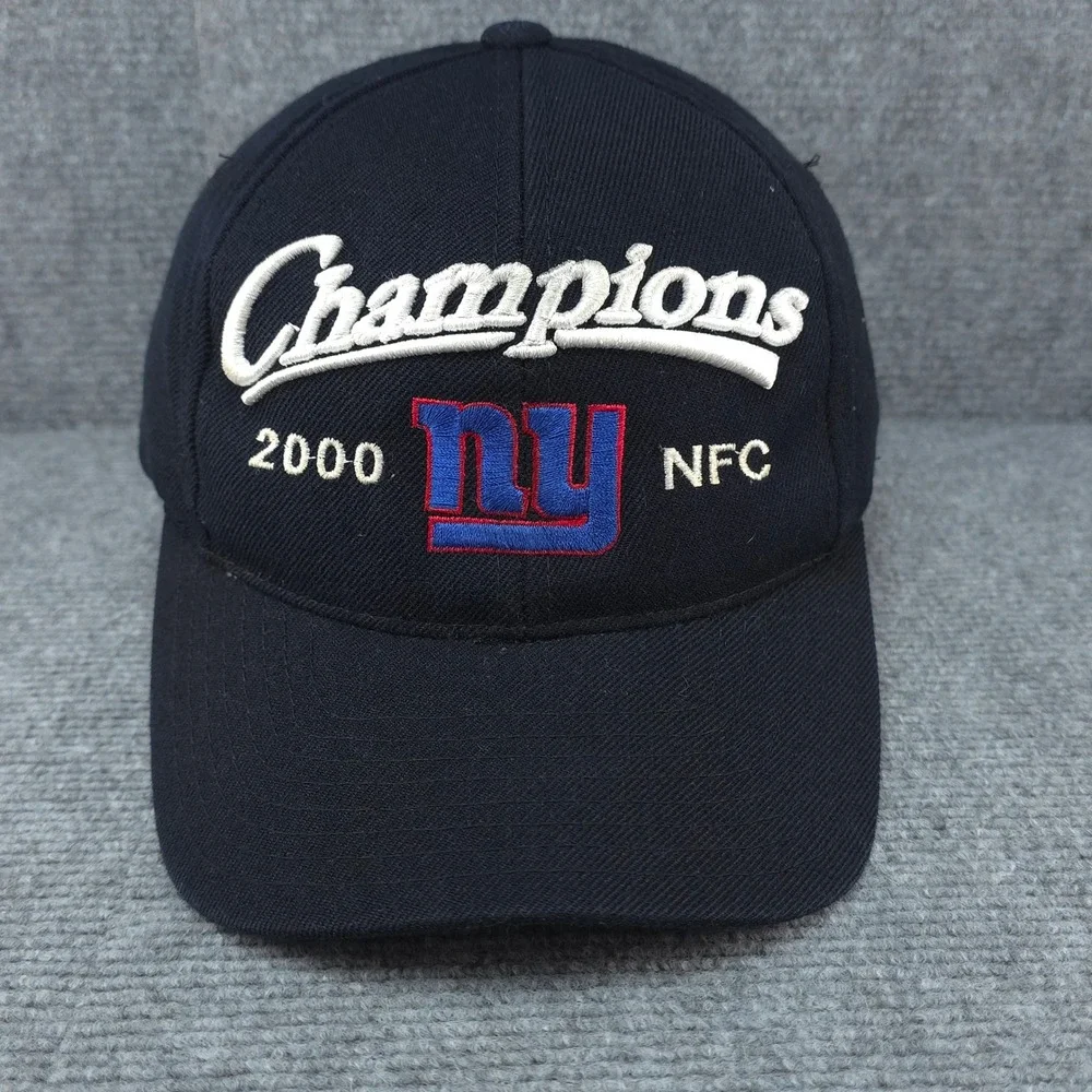 VINTAGE New York Giants Hat Mens Snapback Navy NFL Football 2000‎ NFC Champions